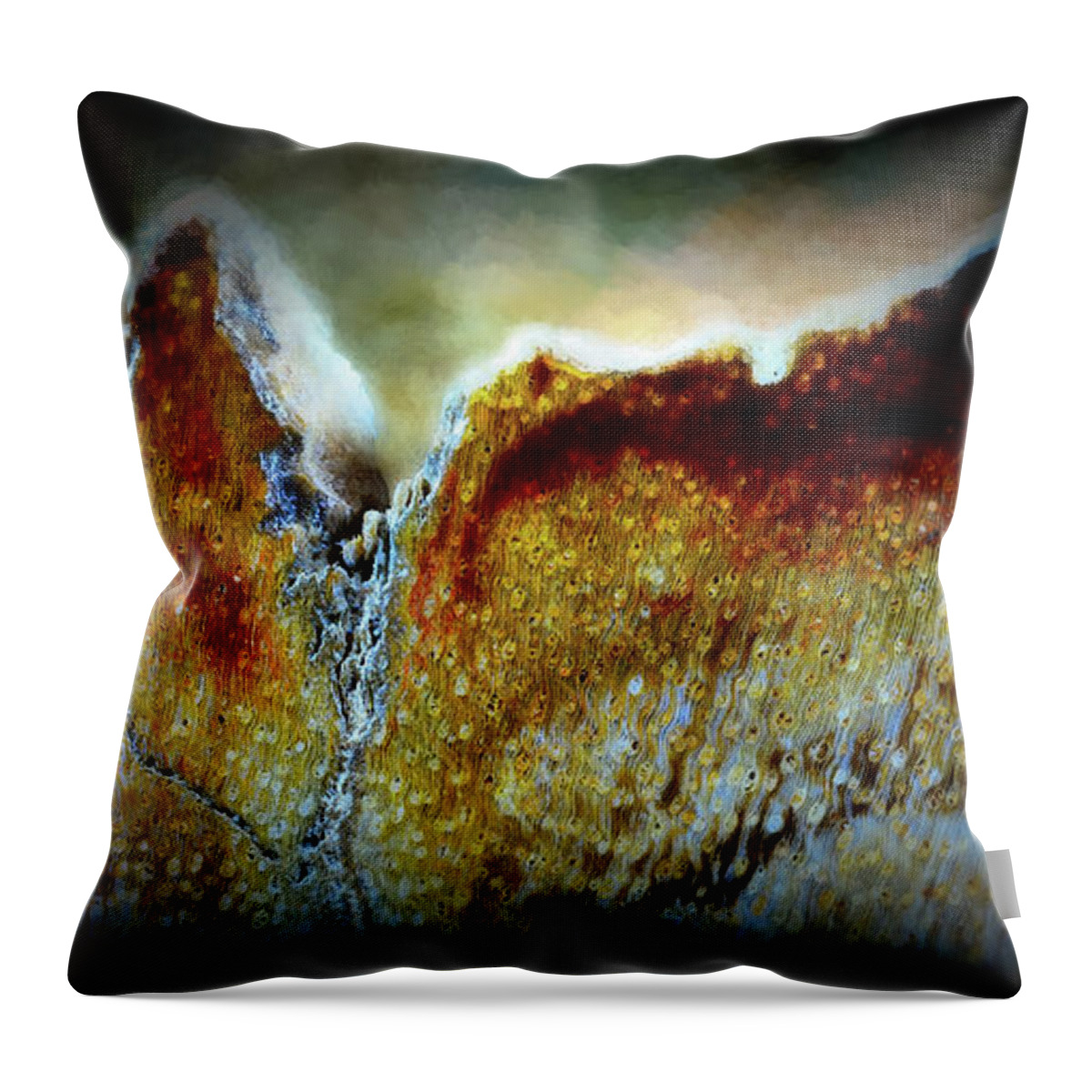 Fine Art Photography Throw Pillow featuring the photograph Redhorn Gate by John Strong