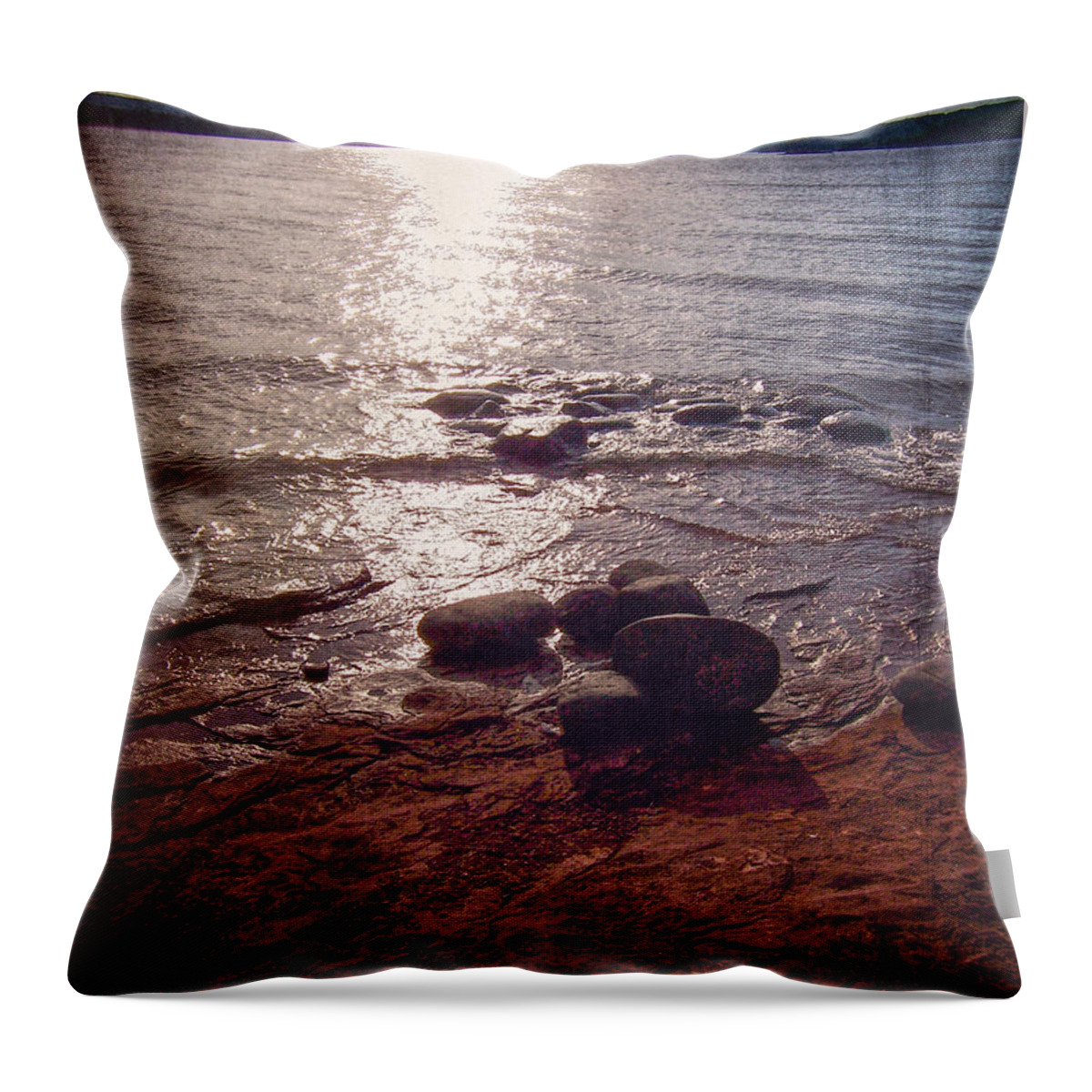 Reflections Throw Pillow featuring the digital art Reflections by Phil Perkins