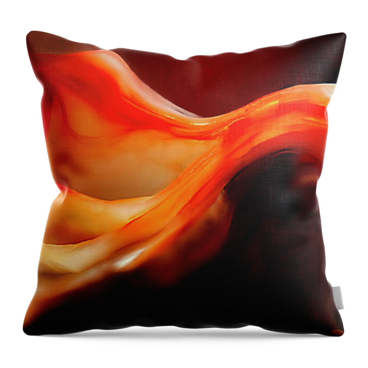 Fine Art Photography Throw Pillow featuring the photograph Ribbons by John Strong