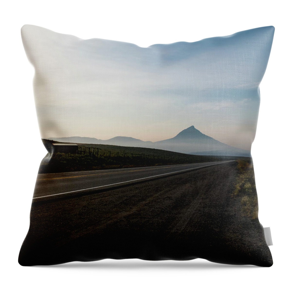 Rural Throw Pillow featuring the photograph Road through the Rockies by Nicole Lloyd