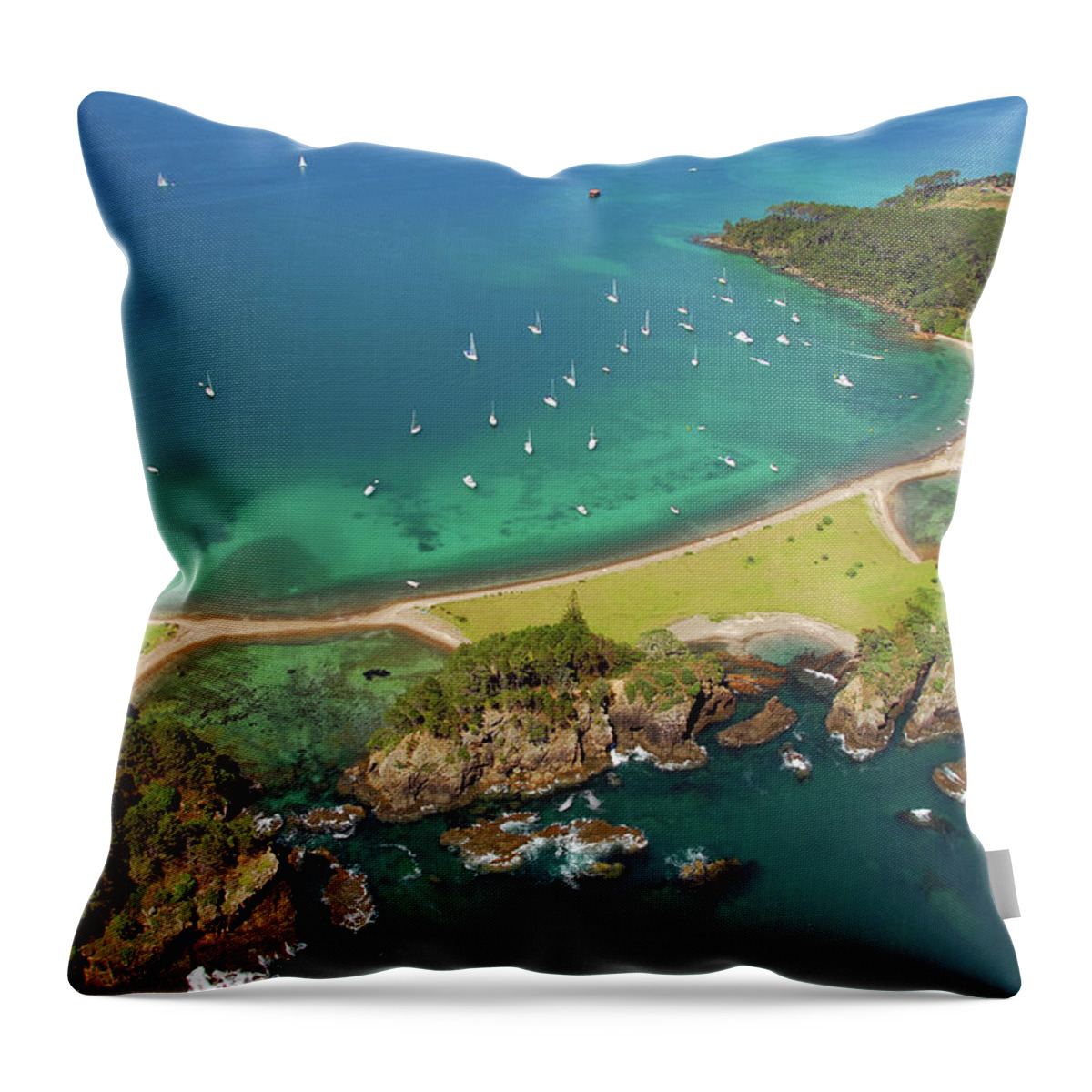 Tranquility Throw Pillow featuring the photograph Roberton Island by Ruth Lawton Photography