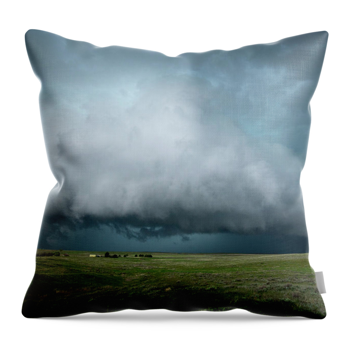 Storm Throw Pillow featuring the photograph Rolling Storm by Wesley Aston