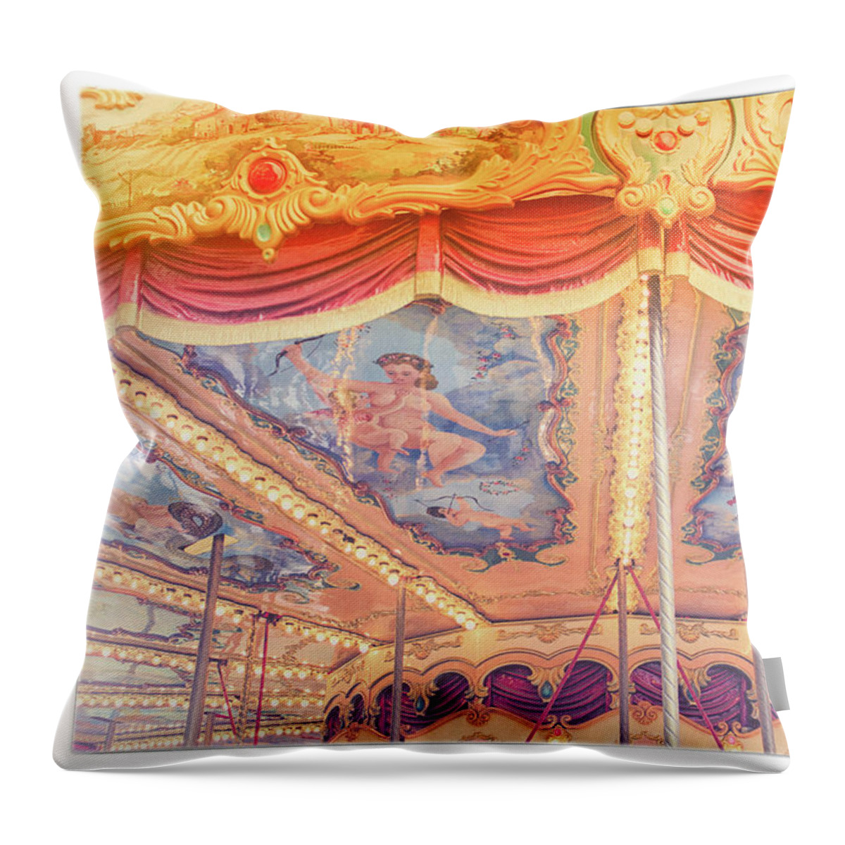 Carrousel Throw Pillow featuring the photograph Rome 2 by Becqi Sherman