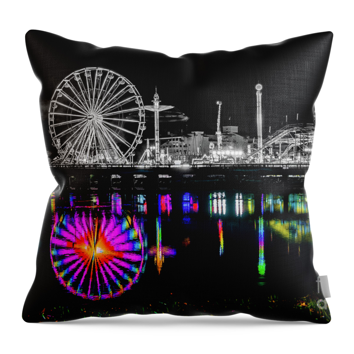 California Throw Pillow featuring the photograph San Diego County Fair is Ozsome by David Levin