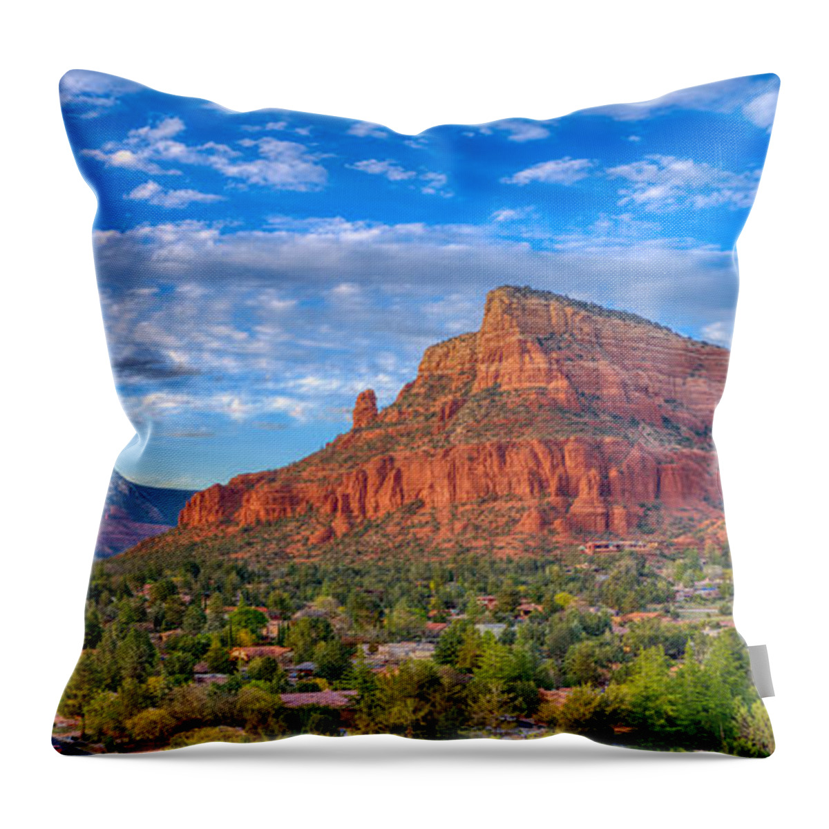 Sky Throw Pillow featuring the photograph Sedona Vibe by Anthony Giammarino