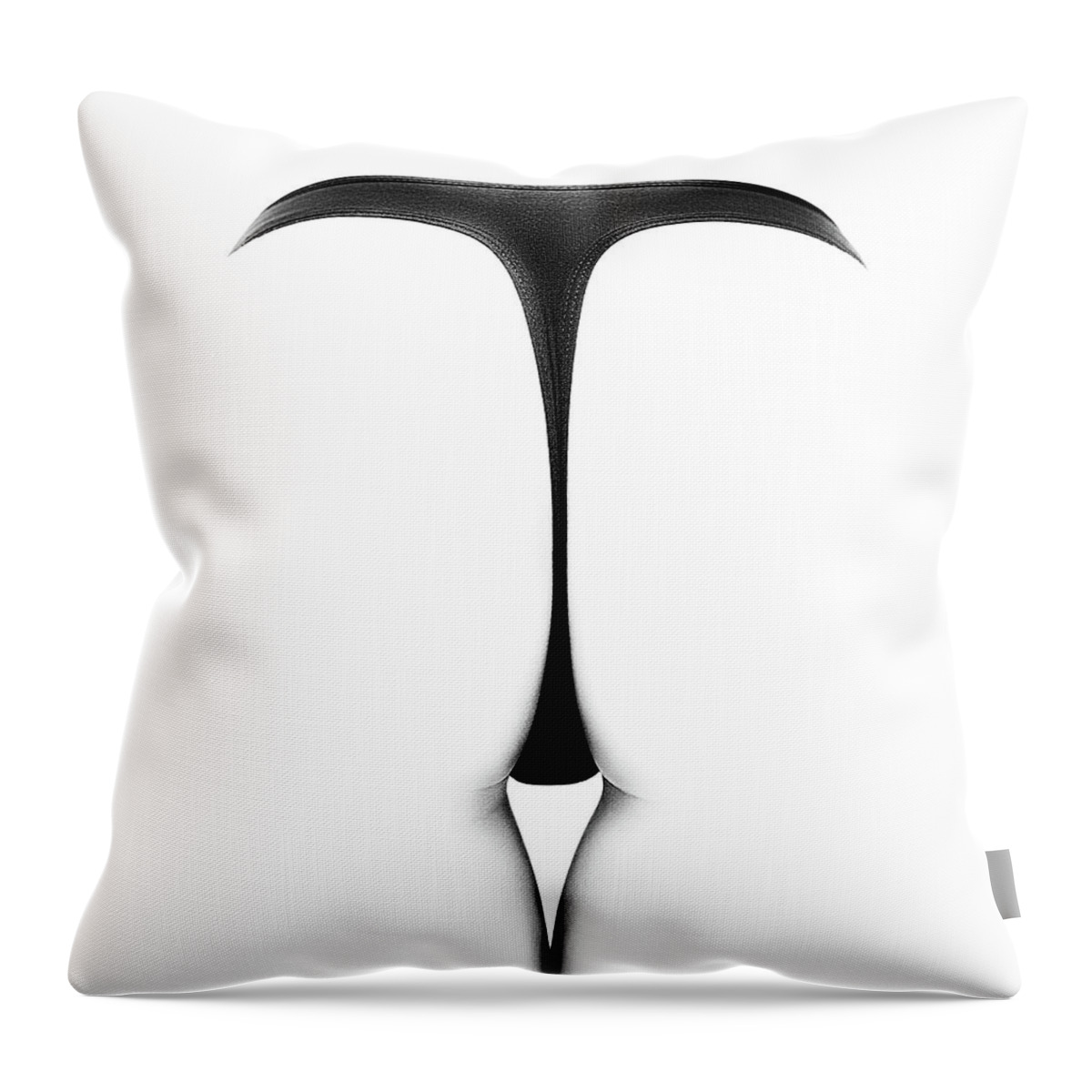 Woman Throw Pillow featuring the photograph Sensual abstract buttocks by Johan Swanepoel