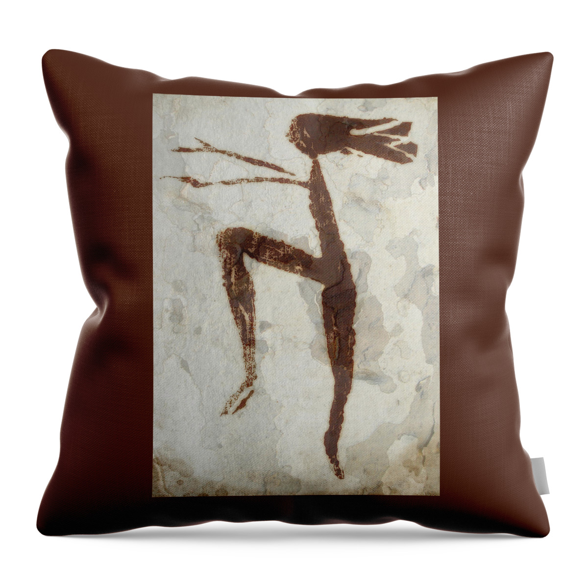 Shepherdess Throw Pillow featuring the mixed media Shepherdess by Kandy Hurley