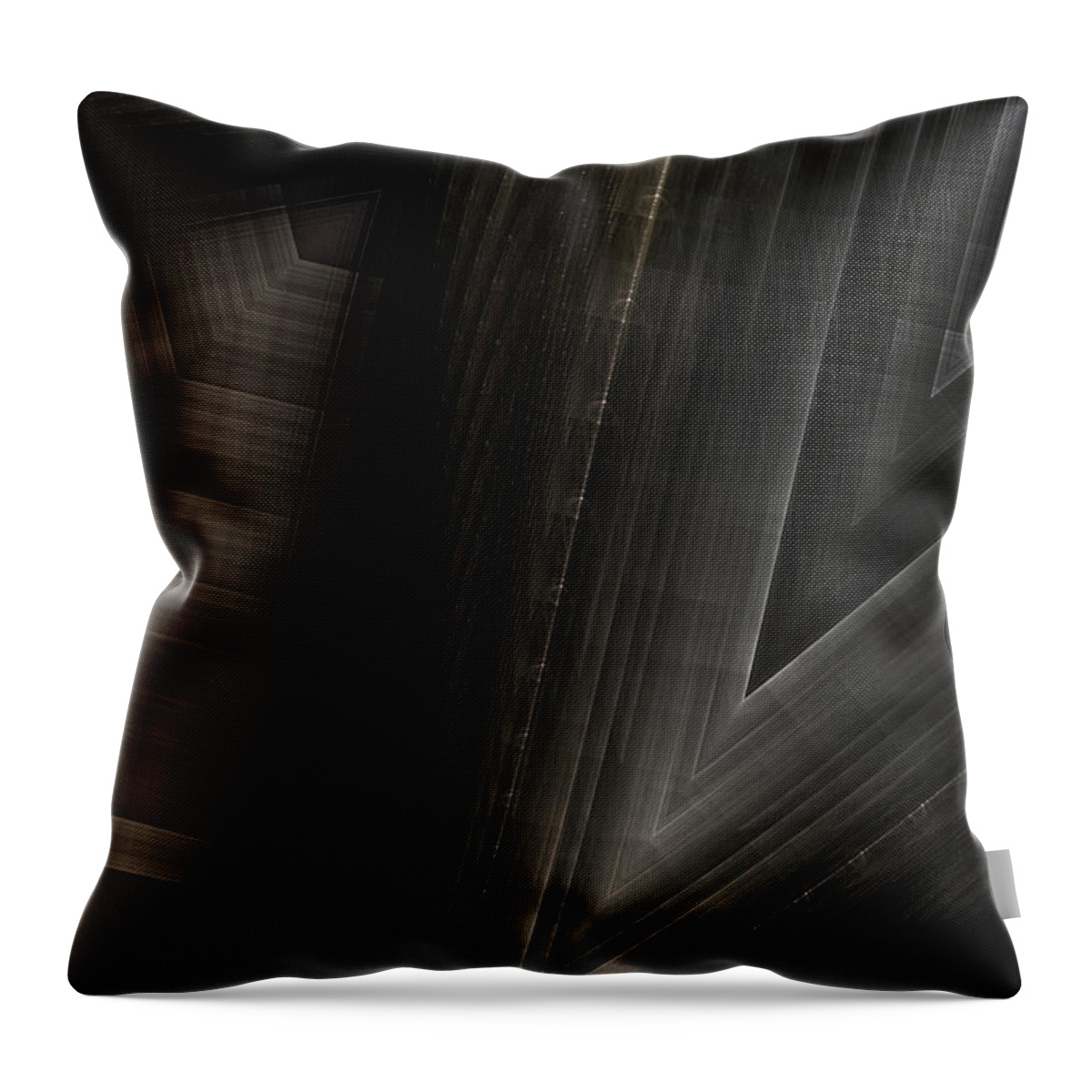 Pattern Throw Pillow featuring the digital art Sitorian Metal Z by Rolando Burbon