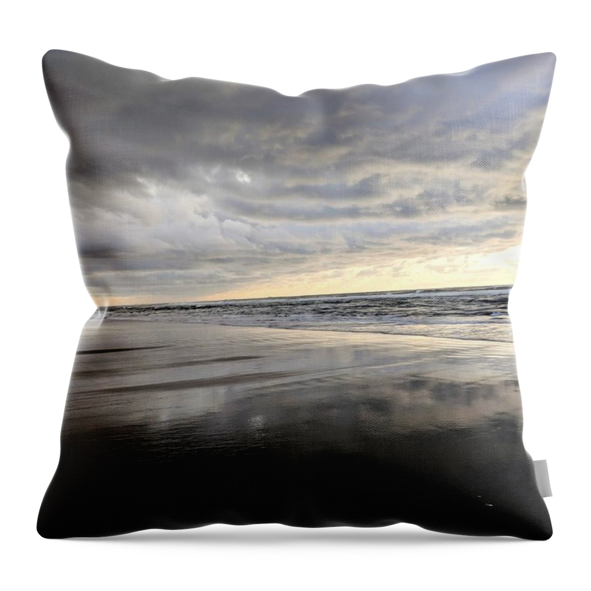 Ocean Throw Pillow featuring the photograph Skyline by Misty Morehead