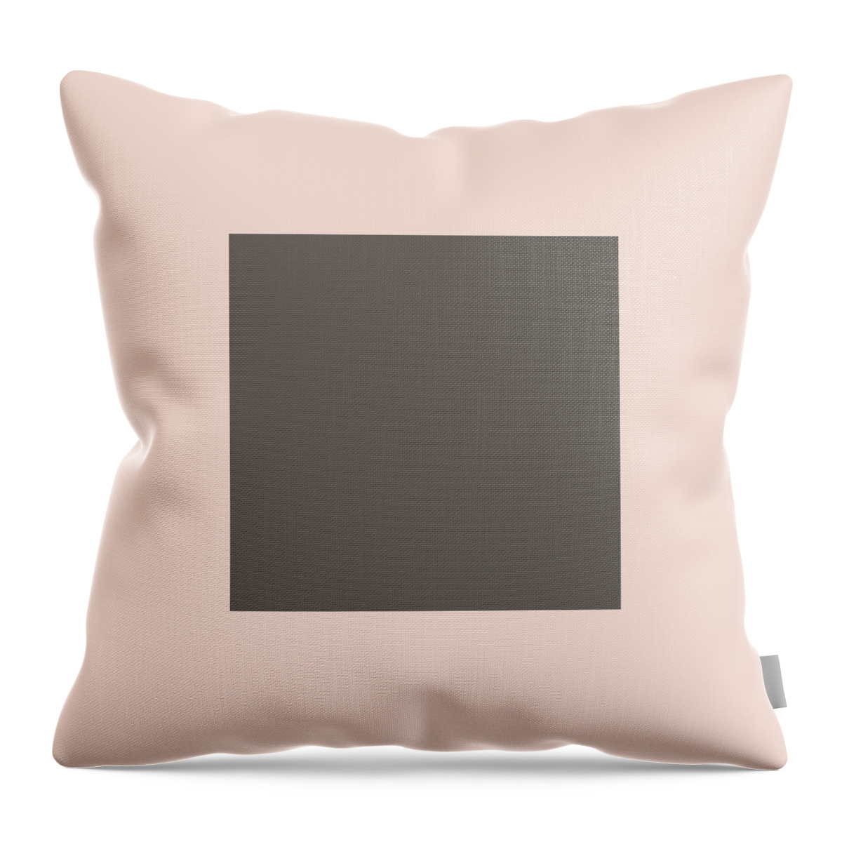 Solid Throw Pillow featuring the digital art Solid Gray for Matching Home Decor Pillows and Blankets by Delynn Addams