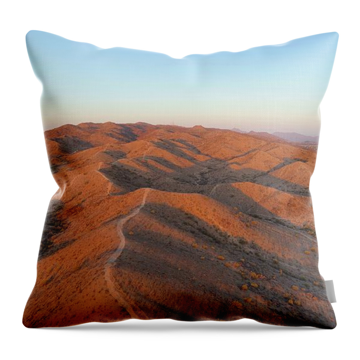 Sunrise Throw Pillow featuring the photograph South Mountain Sunrise by Anthony Giammarino