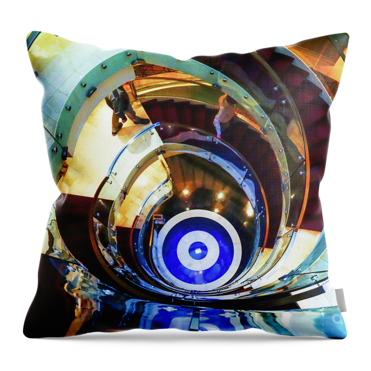  Throw Pillow featuring the photograph Stairway To Steerage by Darcy Dietrich