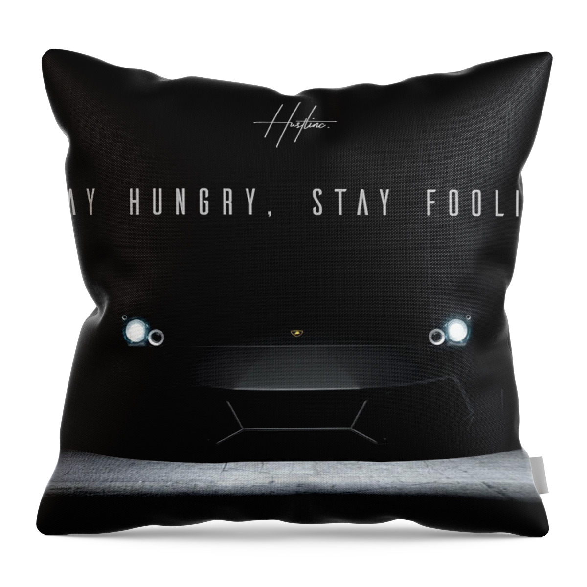  Throw Pillow featuring the digital art Stay Hungry by Hustlinc