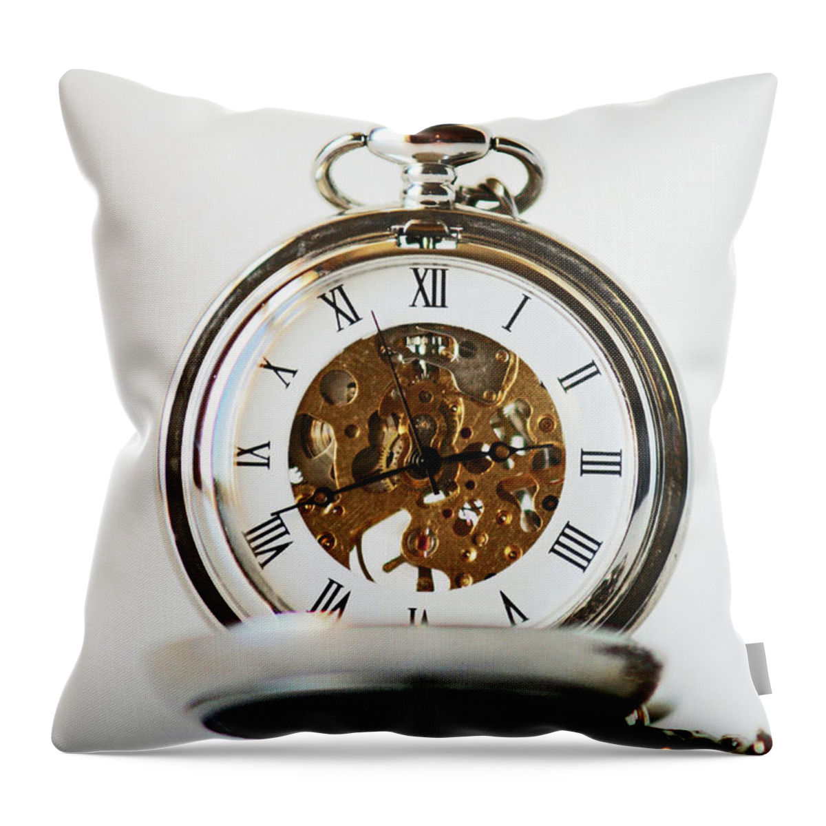 Studio Throw Pillow featuring the photograph STUDIO. Pocketwatch. by Lachlan Main