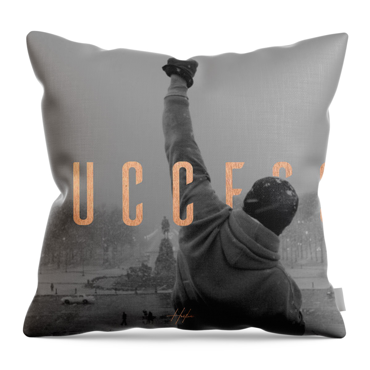  Throw Pillow featuring the digital art Success by Hustlinc