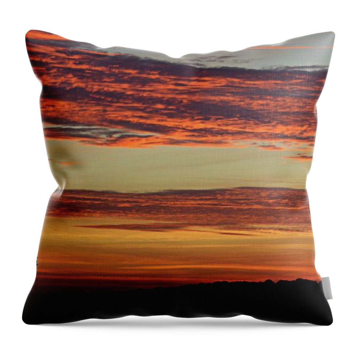 Sunrise Throw Pillow featuring the photograph Sunrise in Stambolovo by Martin Smith