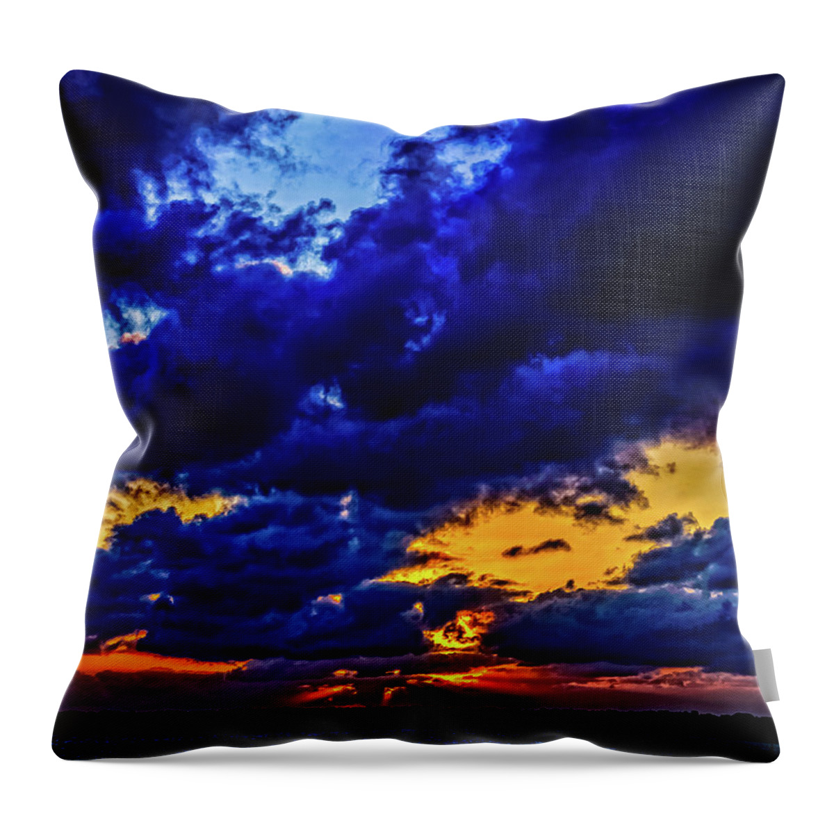 Fl Throw Pillow featuring the photograph Sunset in St. Petersburg by Louis Dallara