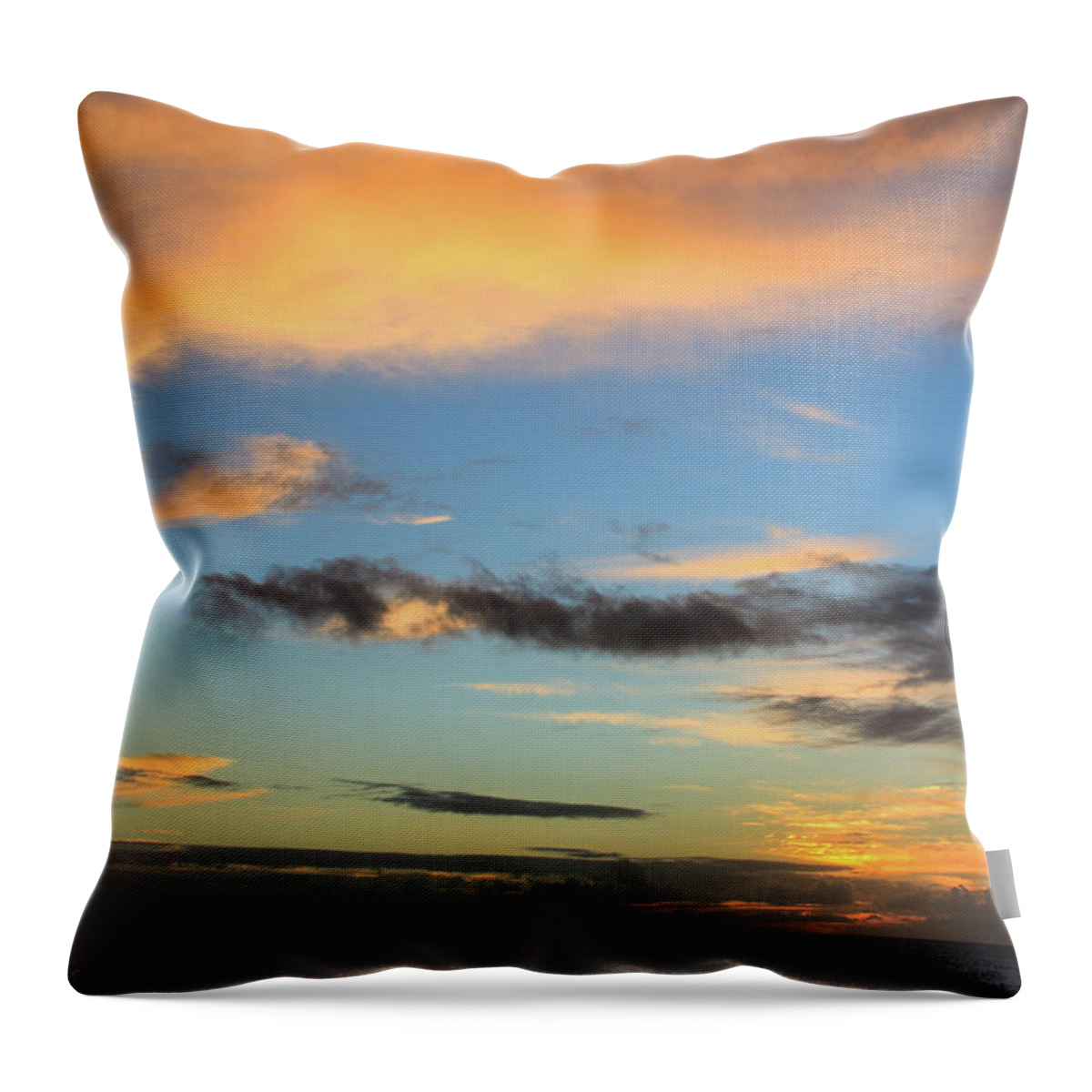 Hawaii Throw Pillow featuring the photograph Sunset Rendezvous by Briand Sanderson