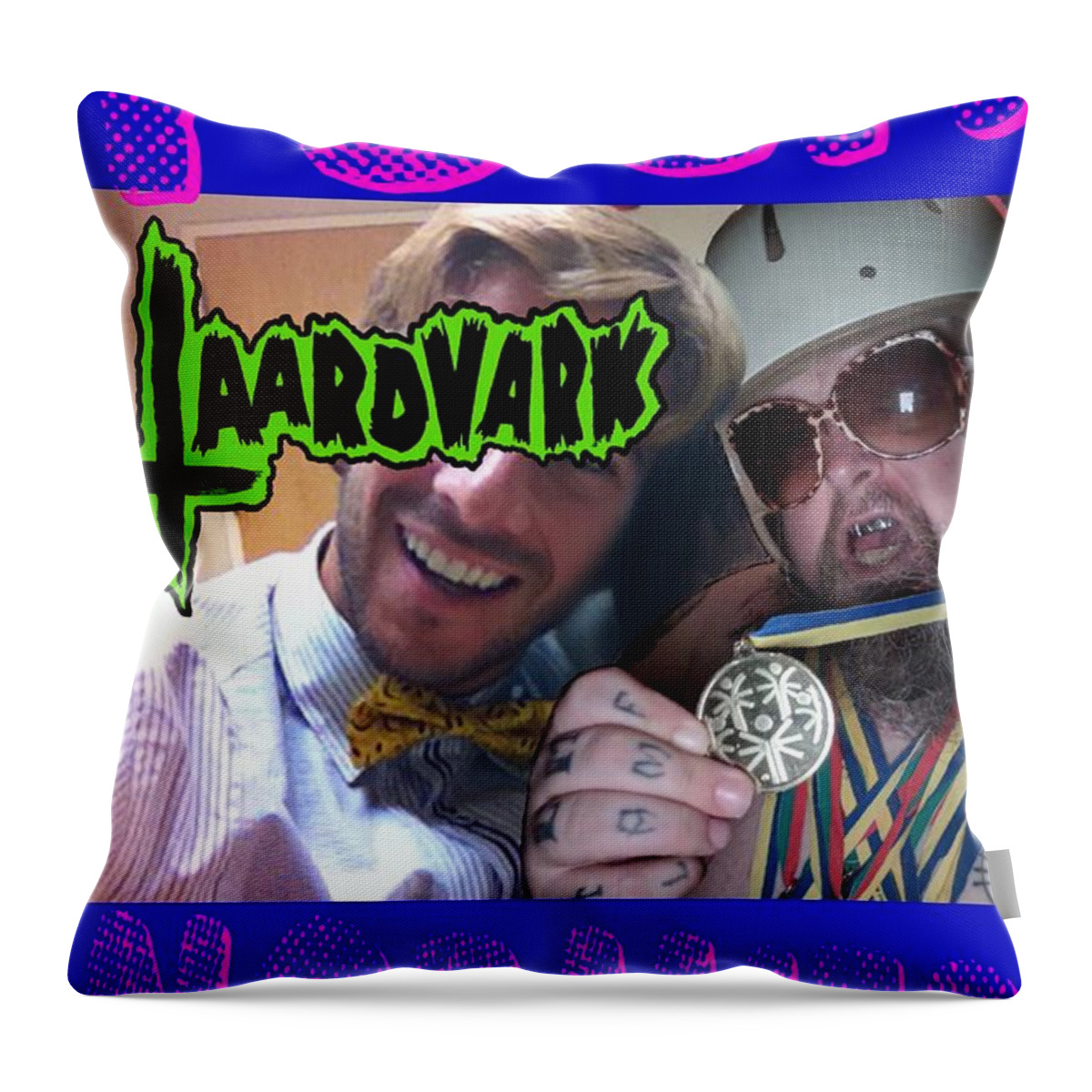 Ryan Almighty Throw Pillow featuring the digital art Taardvark - Fuck Normies by Ryan Almighty