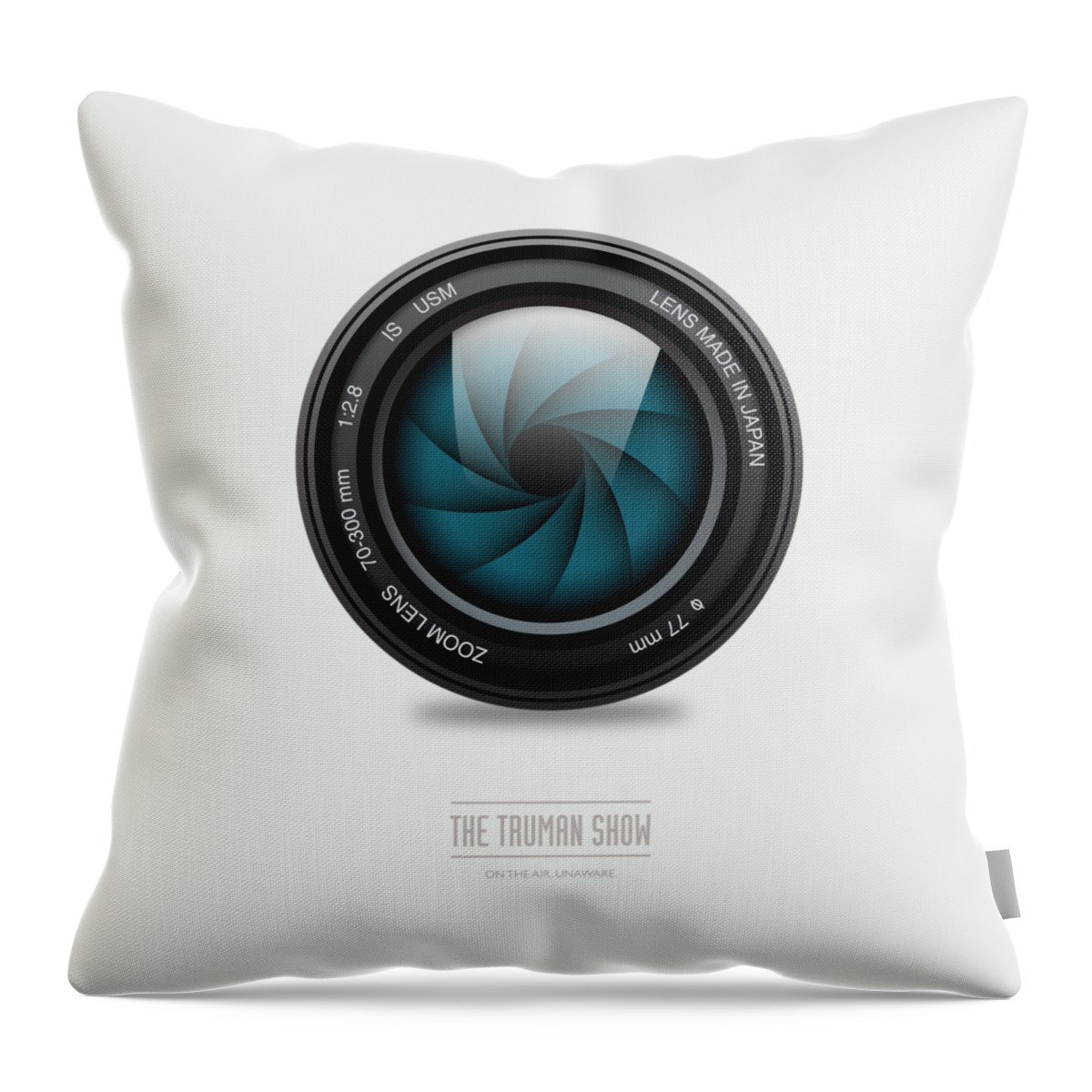 The Truman Show Throw Pillow featuring the digital art The Truman Show by Movie Poster Boy