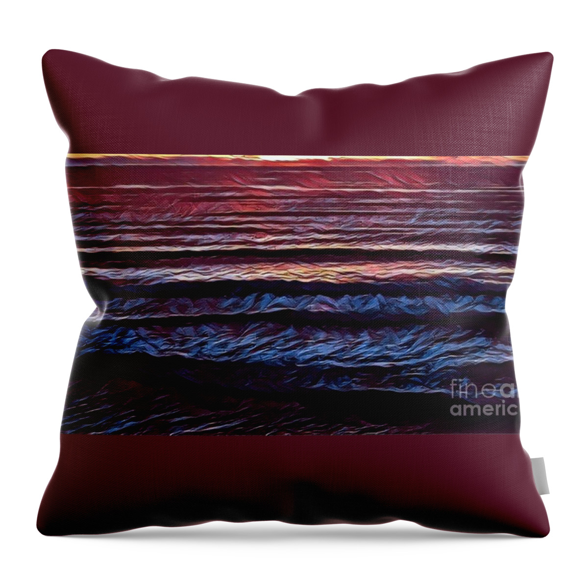Oceans Throw Pillow featuring the painting Tidal Life by Denise Railey