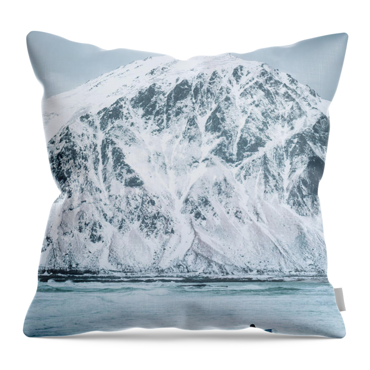 Kremsdorf Throw Pillow featuring the photograph To Ride The Arctic Waves by Evelina Kremsdorf