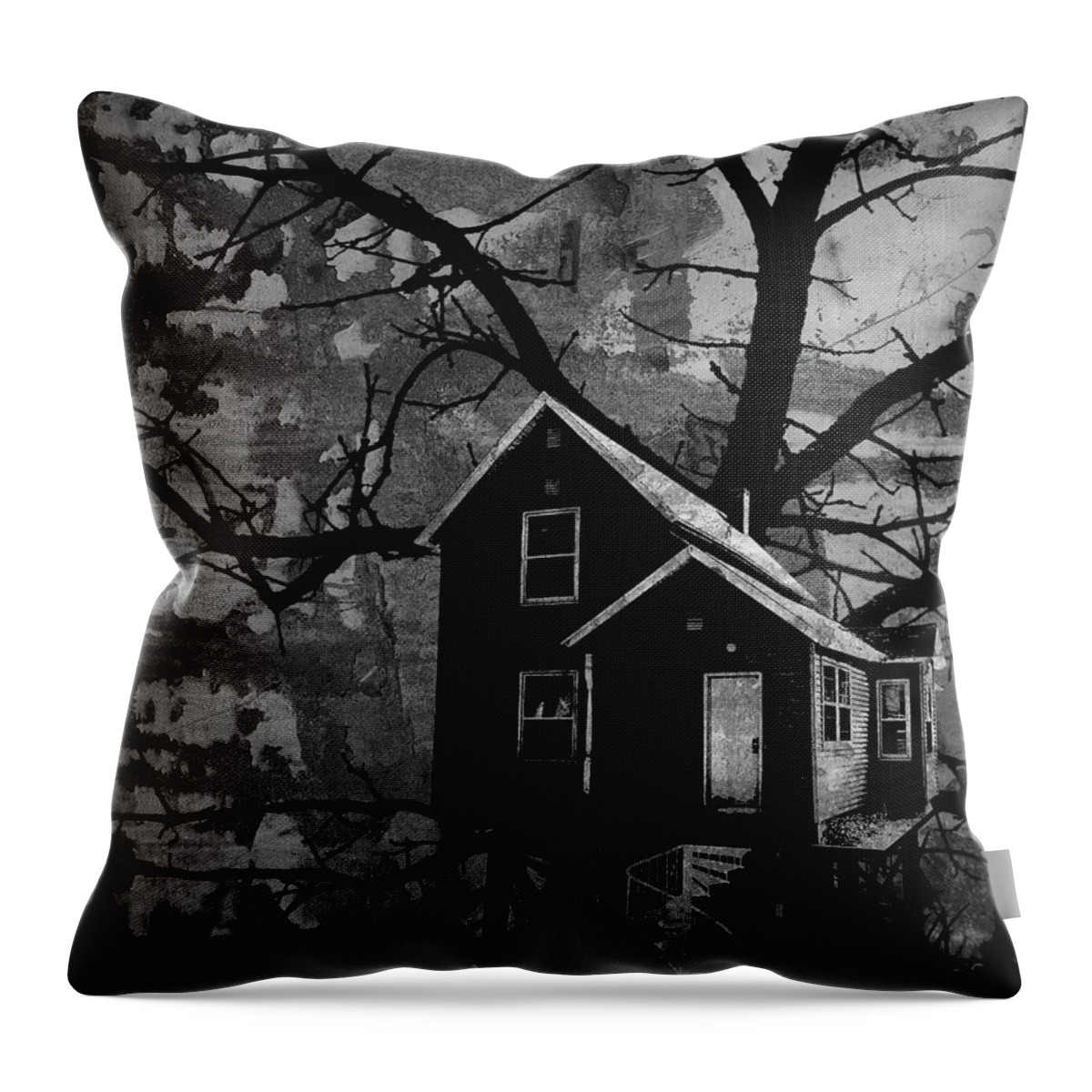 Jason Casteel Throw Pillow featuring the digital art Treehouse II by Jason Casteel