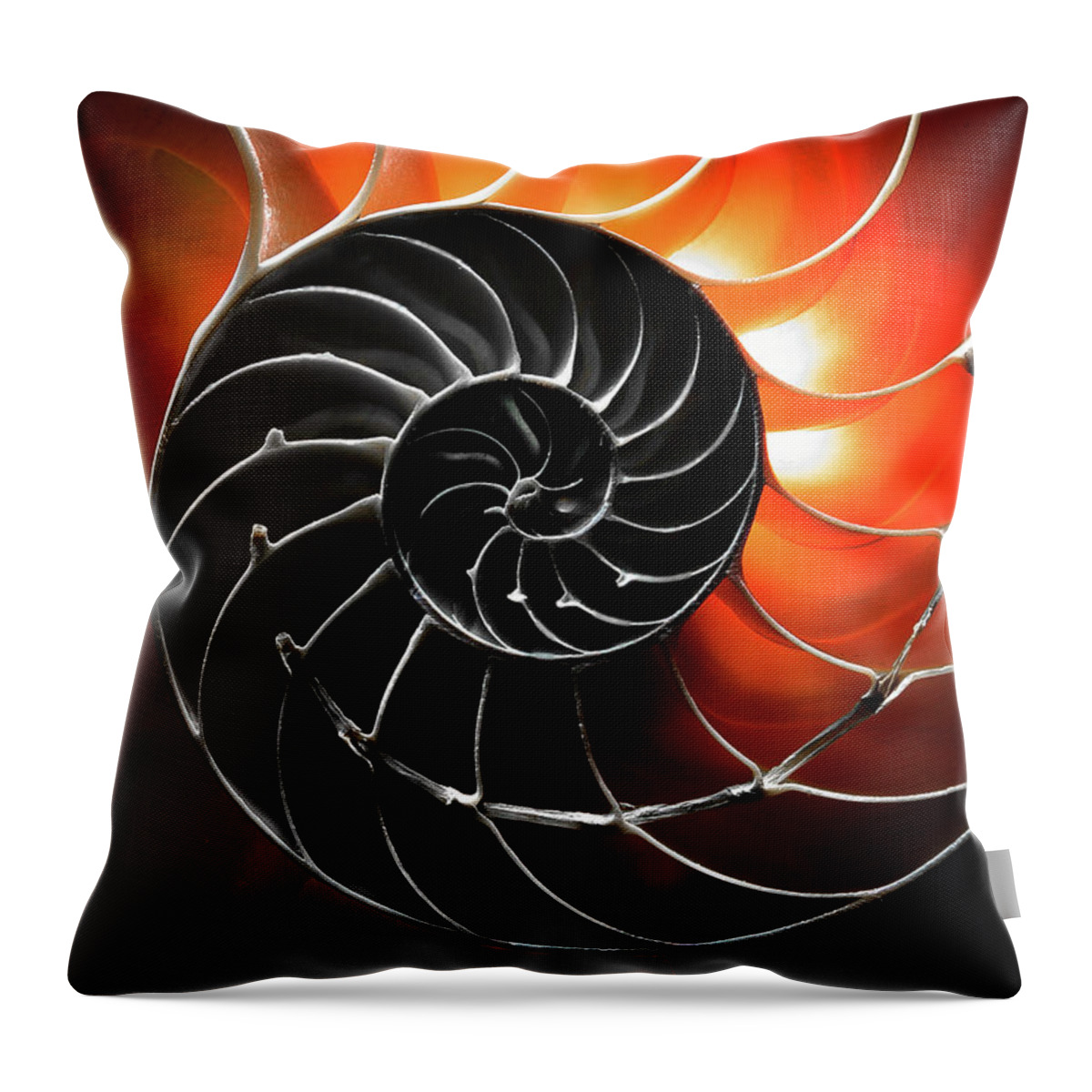 Closeup Throw Pillow featuring the photograph Twirl by Jim Painter