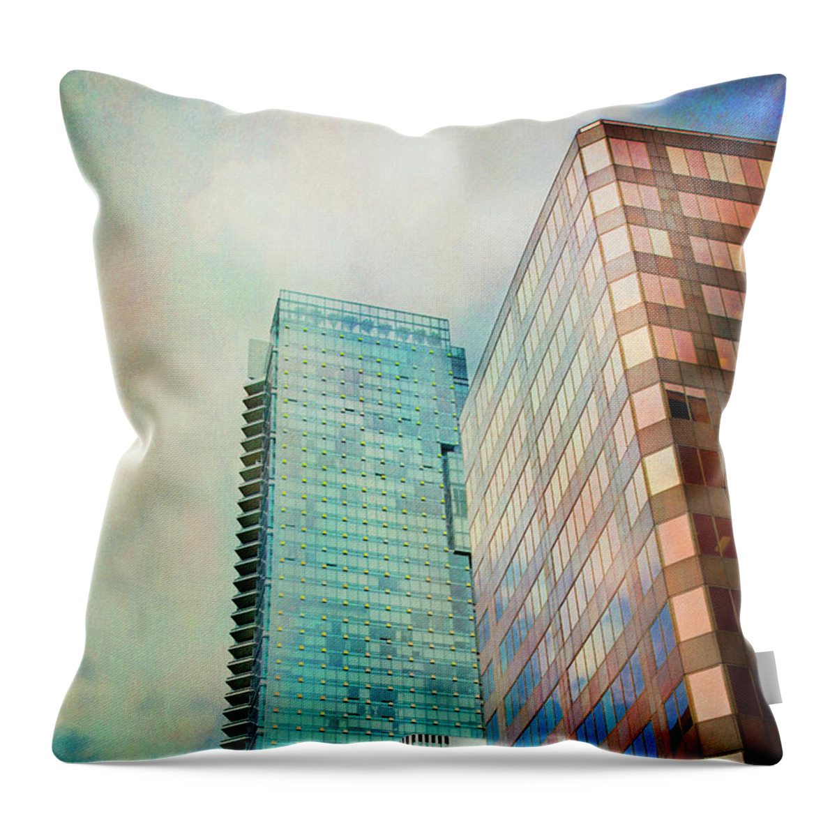 Vancouver Throw Pillow featuring the photograph Vancouver Skyline by Theresa Tahara