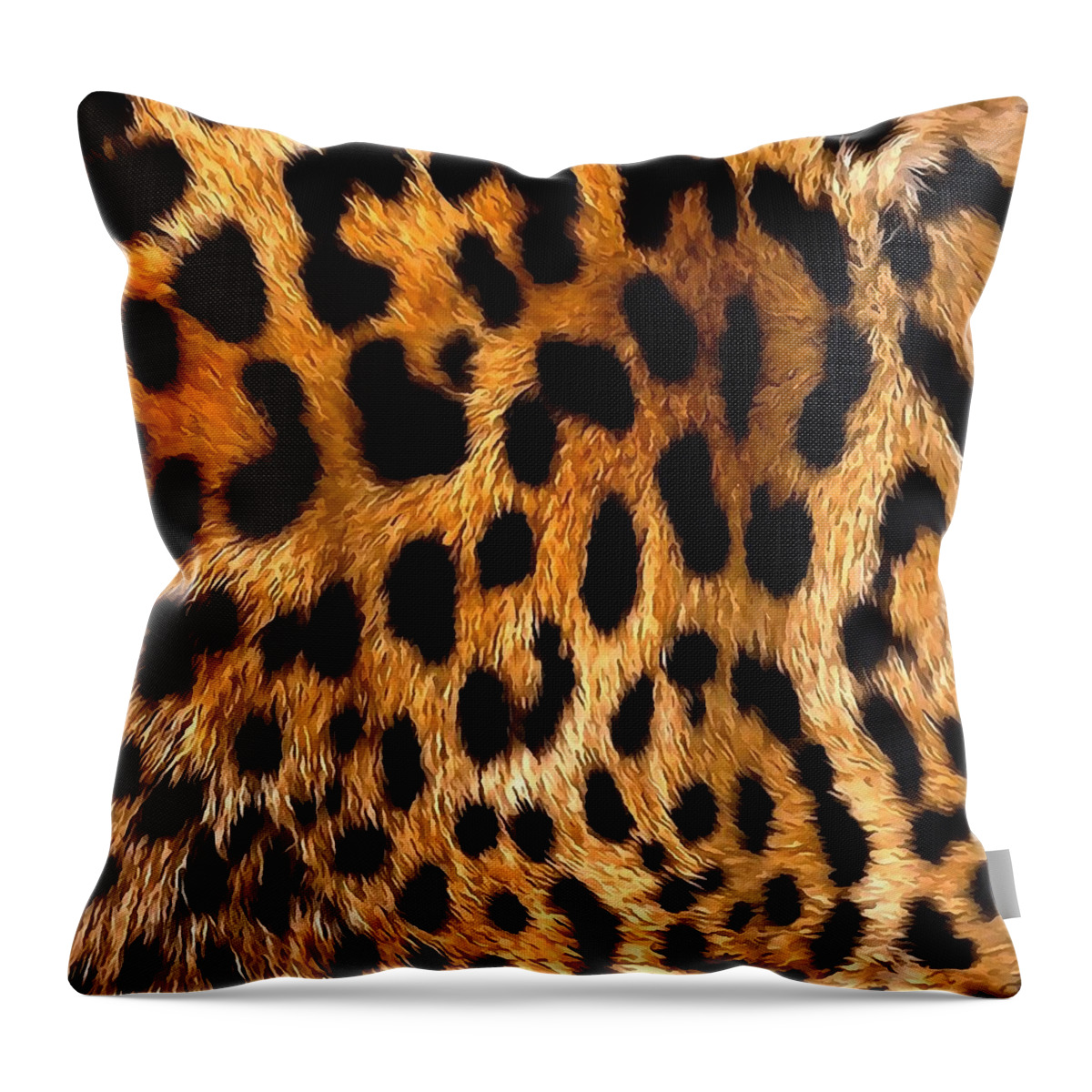 Vegan Leopard Skin Animal Fur Design Throw Pillow by Taiche Acrylic Art -  Fine Art America