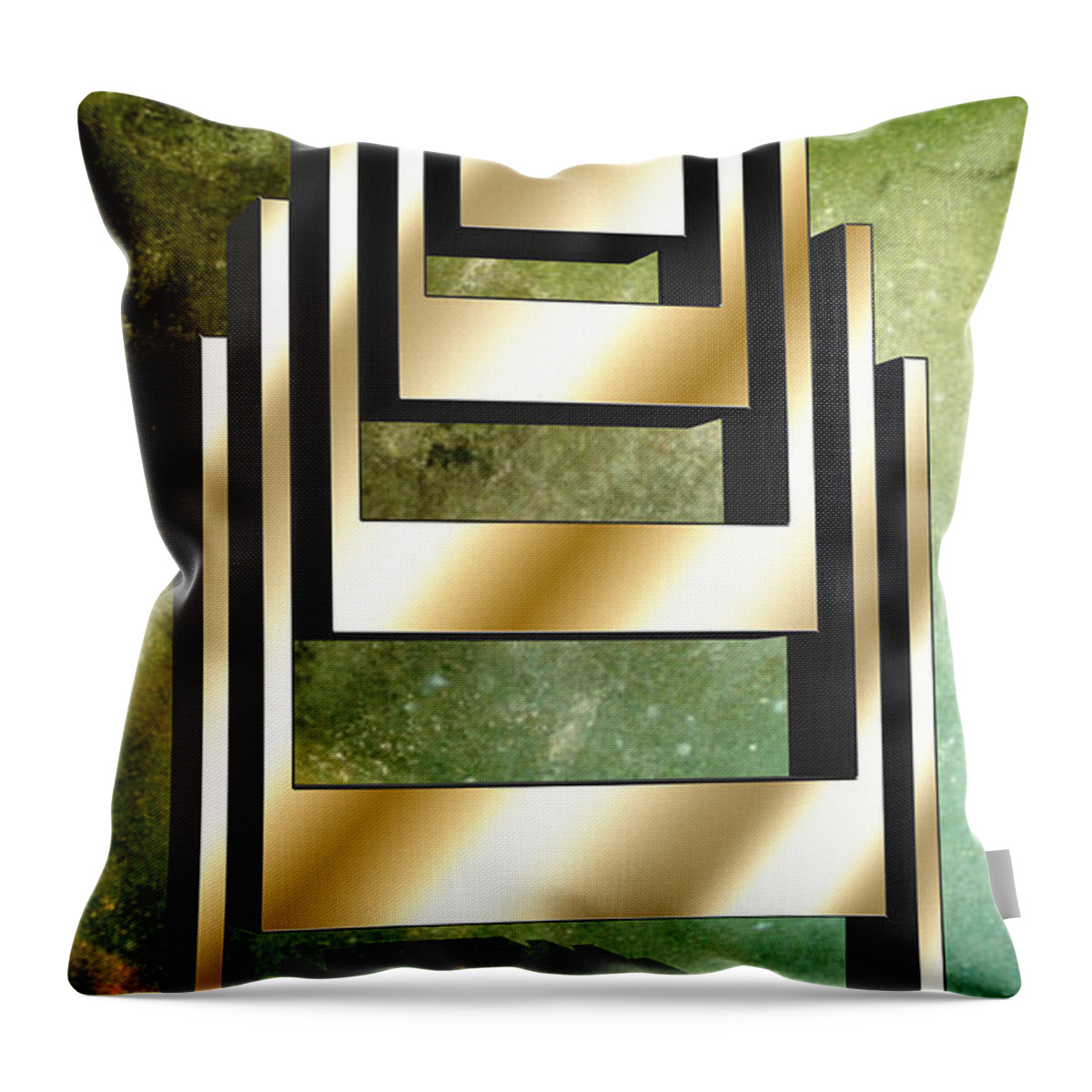 Staley Throw Pillow featuring the digital art Vertical Design 2 by Chuck Staley