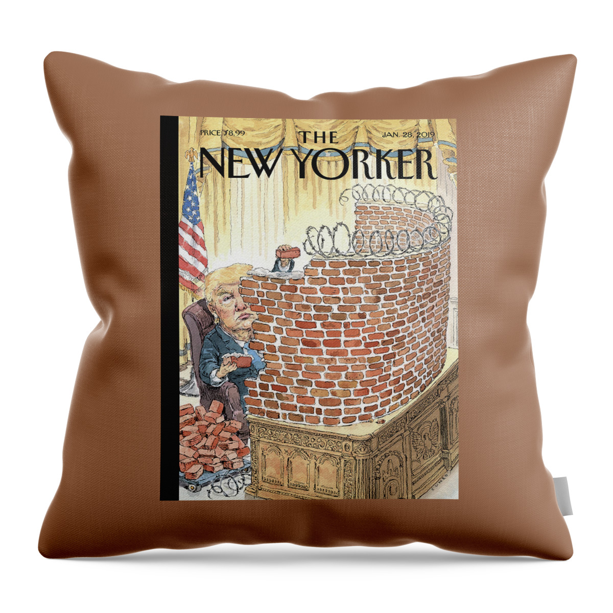 Walled In Throw Pillow
