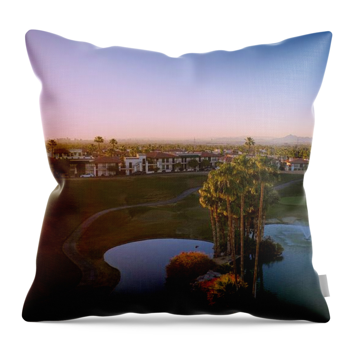 Palm Tree Throw Pillow featuring the photograph West Coast Vibe by Anthony Giammarino