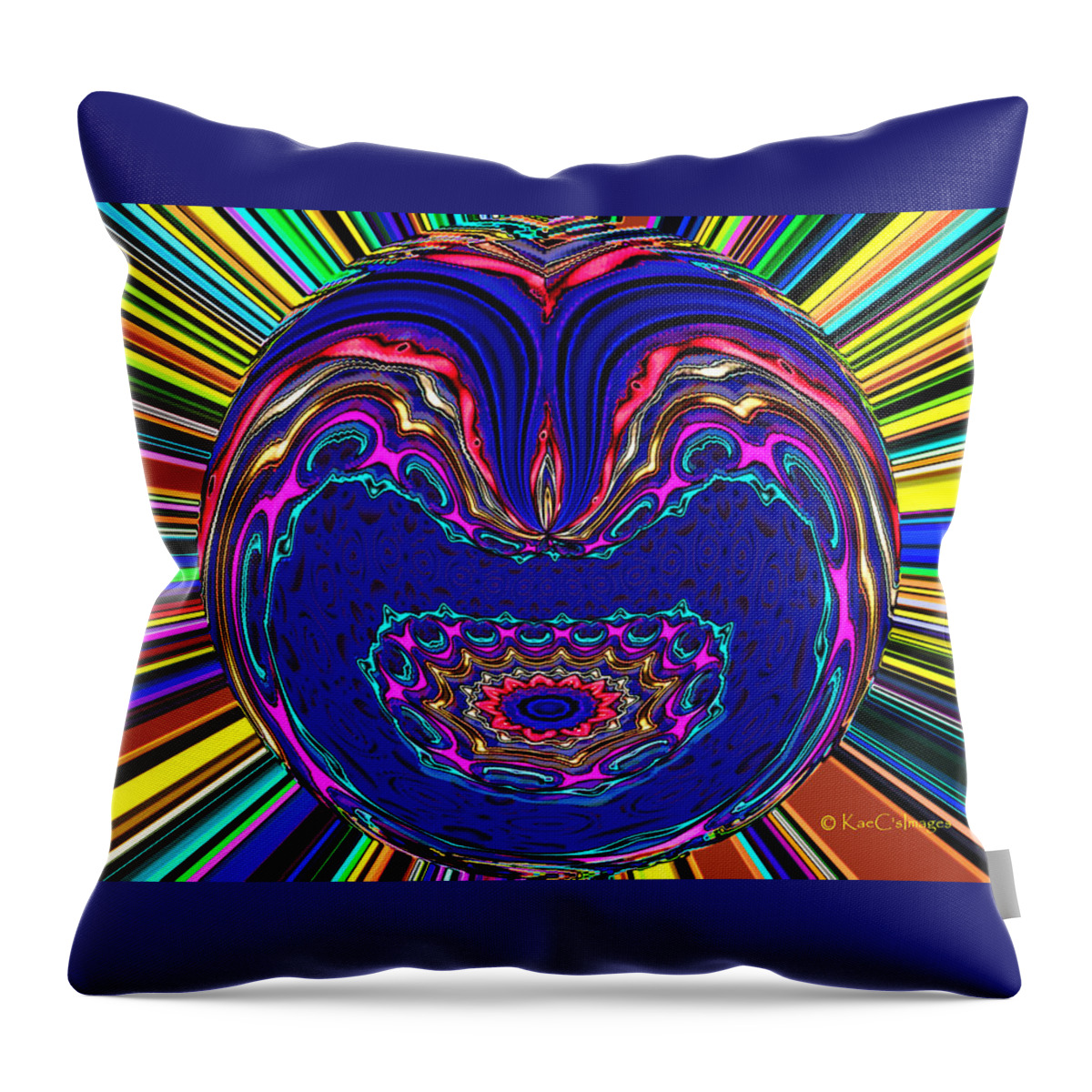 Sunburst Throw Pillow featuring the digital art What do You See? by Kae Cheatham