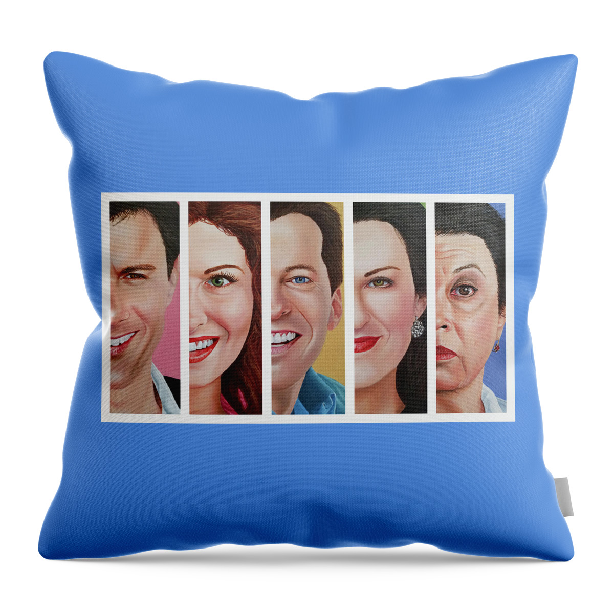 Will And Grace Throw Pillow featuring the painting Will and Grace by Vic Ritchey