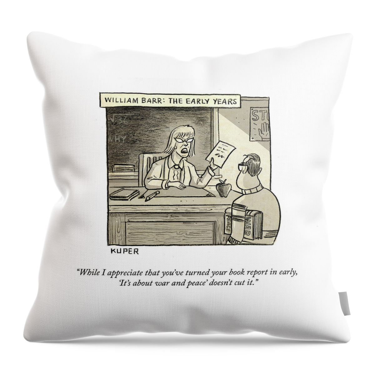 William Barr The Early Years Throw Pillow