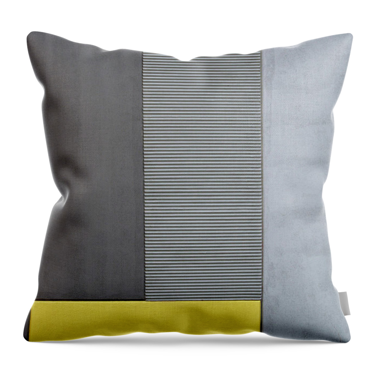 Urban Throw Pillow featuring the photograph Yellow Rectangle by Stuart Allen