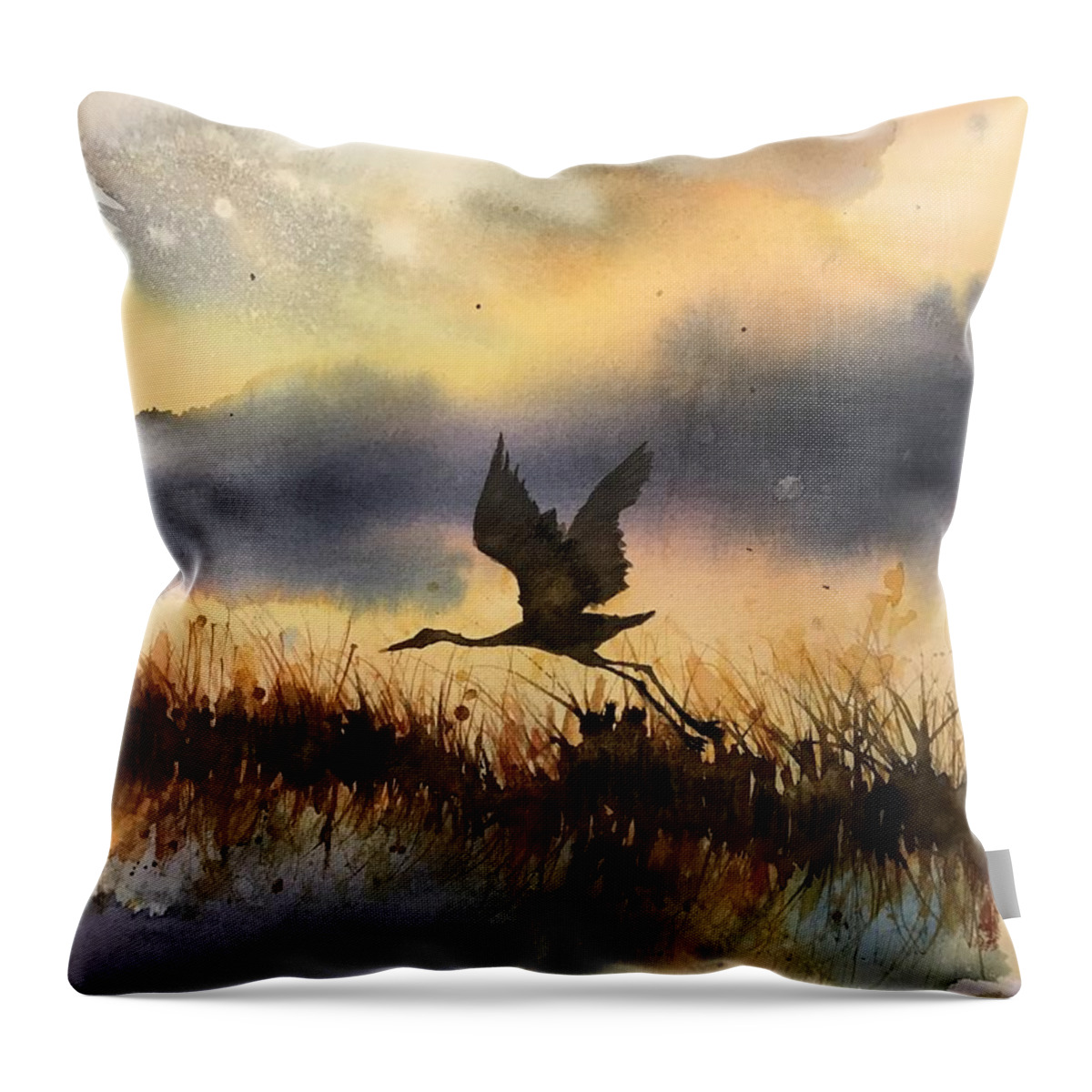 0012022 Throw Pillow featuring the painting 0012022 by Han in Huang wong