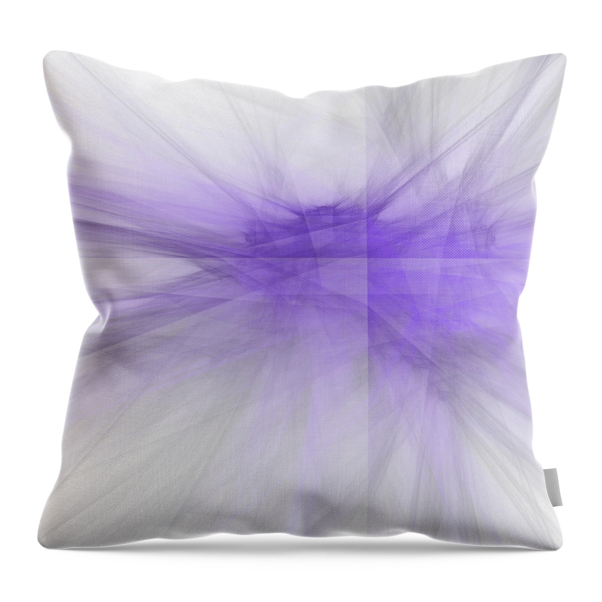 Rick Drent Throw Pillow featuring the digital art Purple Chrystalene by Rick Drent