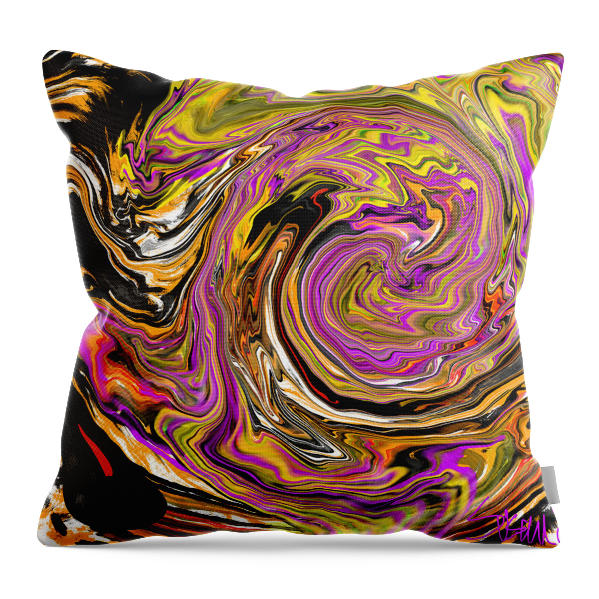  Throw Pillow featuring the digital art Jitterybug by Susan Fielder