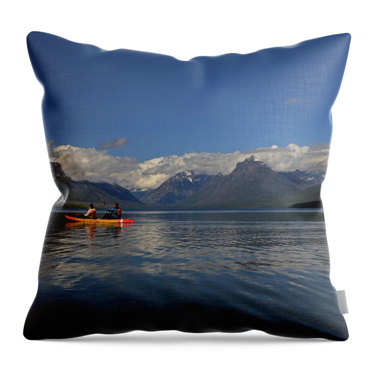 Lake Mcdonald Throw Pillow featuring the photograph Lake McDonald - Glacier National Park by Richard Krebs