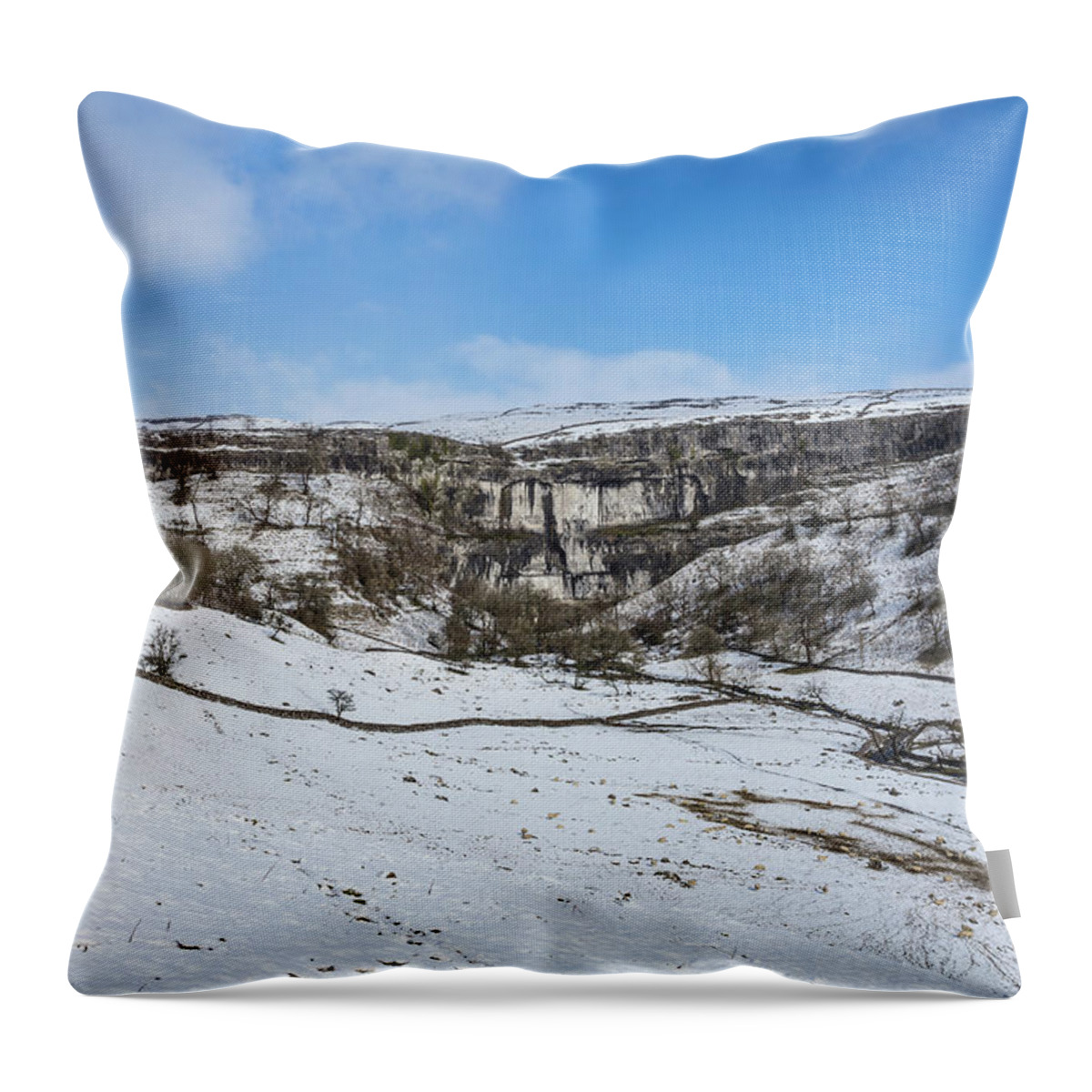 Uk Throw Pillow featuring the photograph Malham Cove, Yorkshire Dales by Tom Holmes Photography
