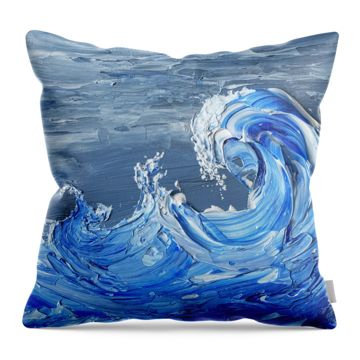 Hawaii Throw Pillow featuring the painting Maui Waves by Darice Machel McGuire
