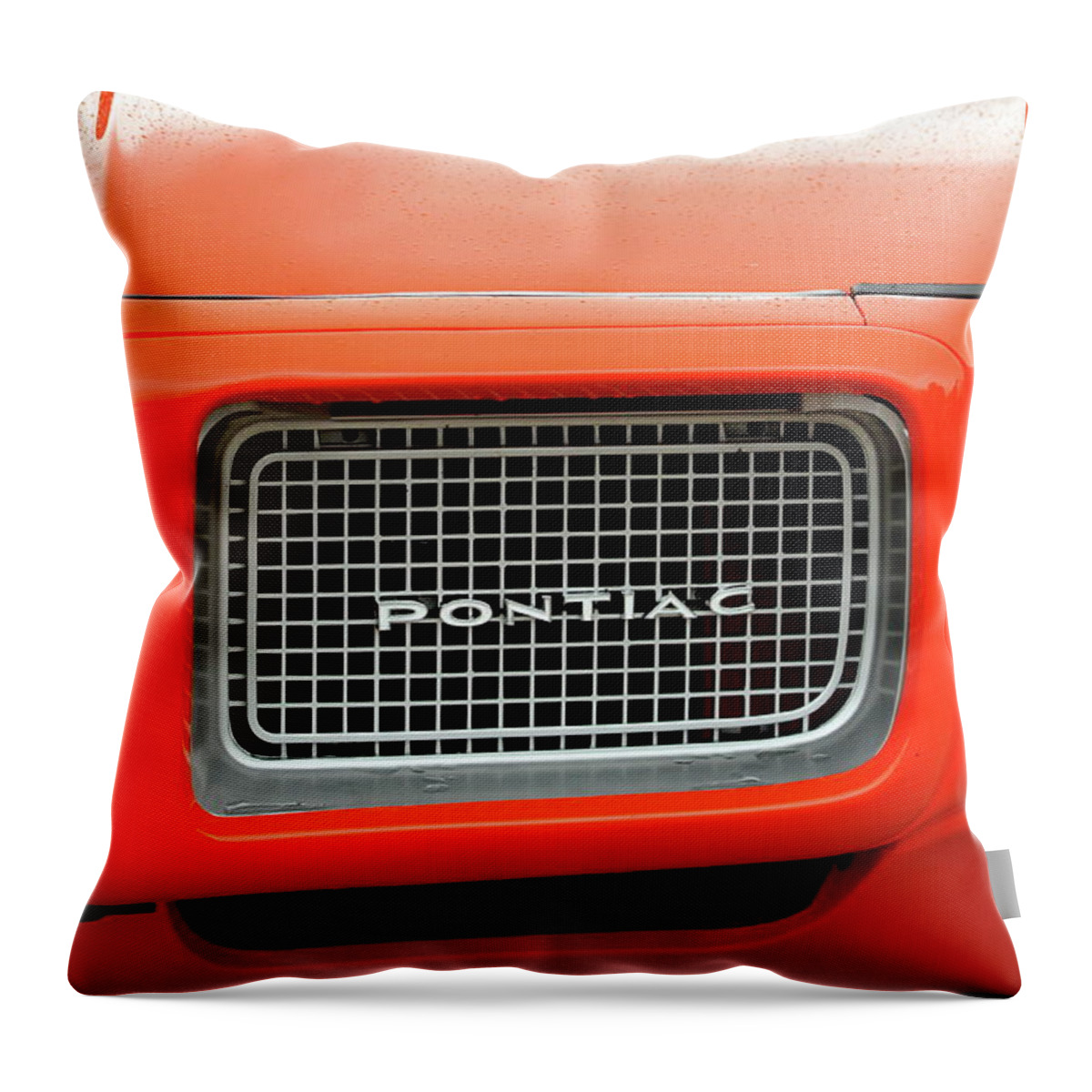 Pontiac Gto Throw Pillow featuring the photograph Ooooo Orange by Lens Art Photography By Larry Trager