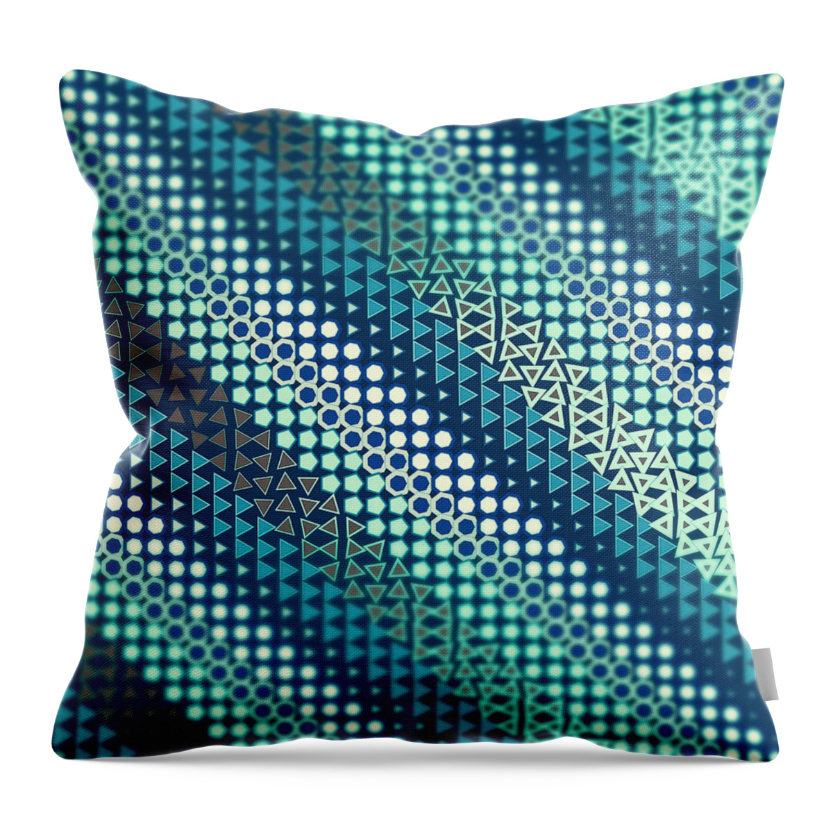 Abstract Throw Pillow featuring the digital art Pattern 1 by Marko Sabotin