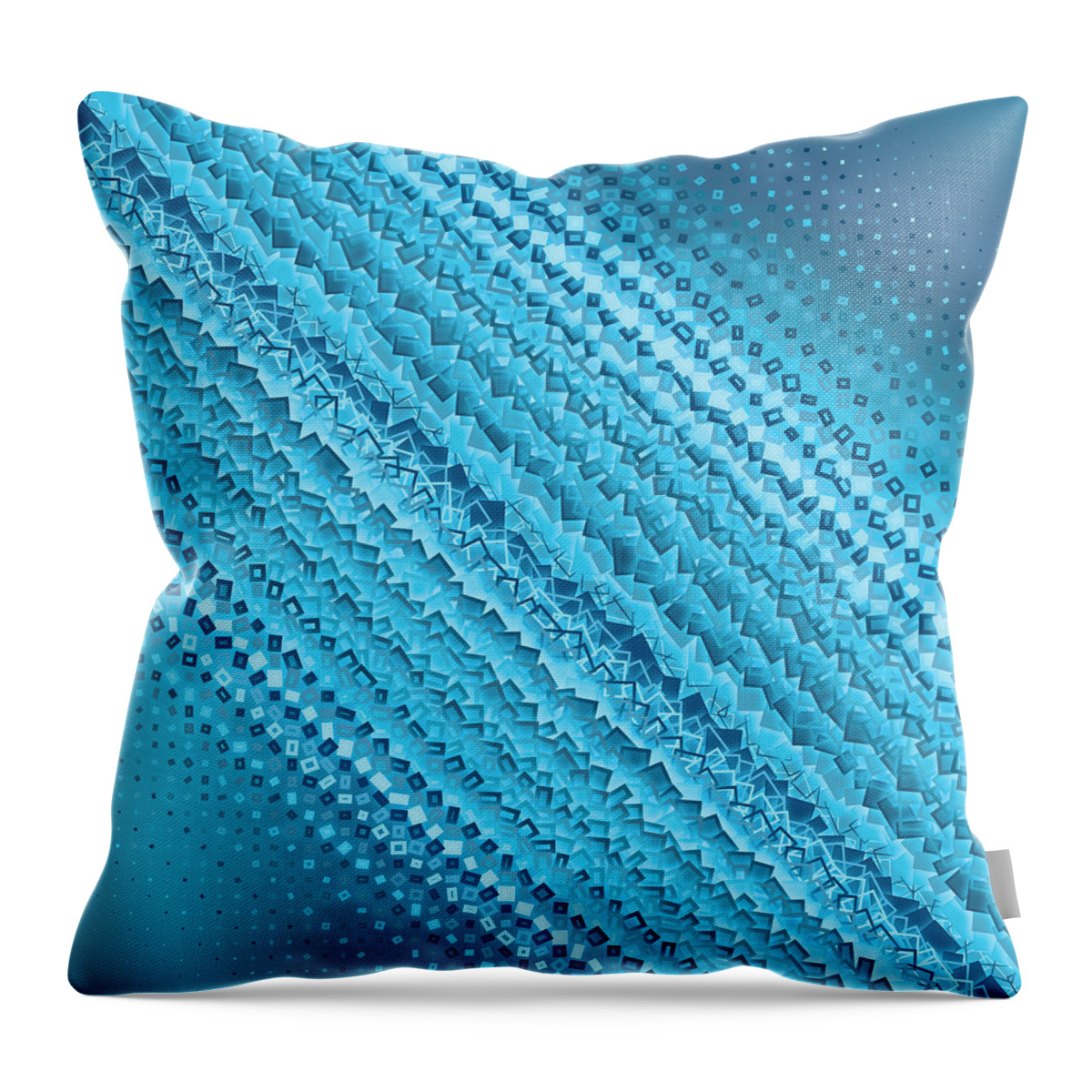 Abstract Throw Pillow featuring the digital art Pattern 14 by Marko Sabotin