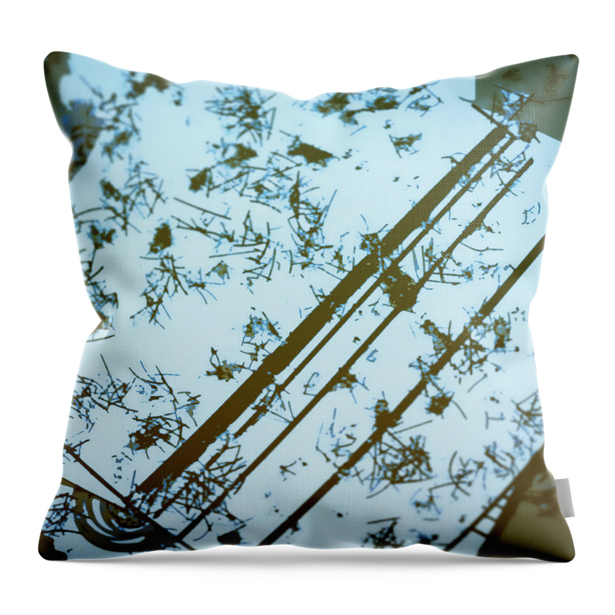 Abstract Throw Pillow featuring the digital art Pattern 18 by Marko Sabotin