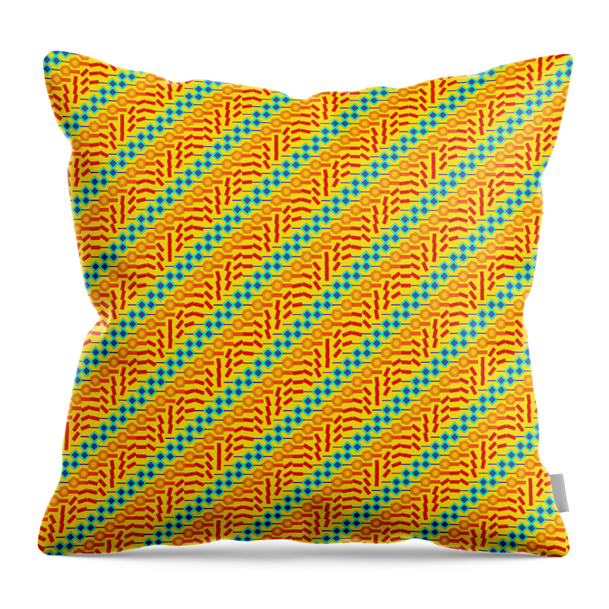 Abstract Throw Pillow featuring the digital art Pattern 3 by Marko Sabotin