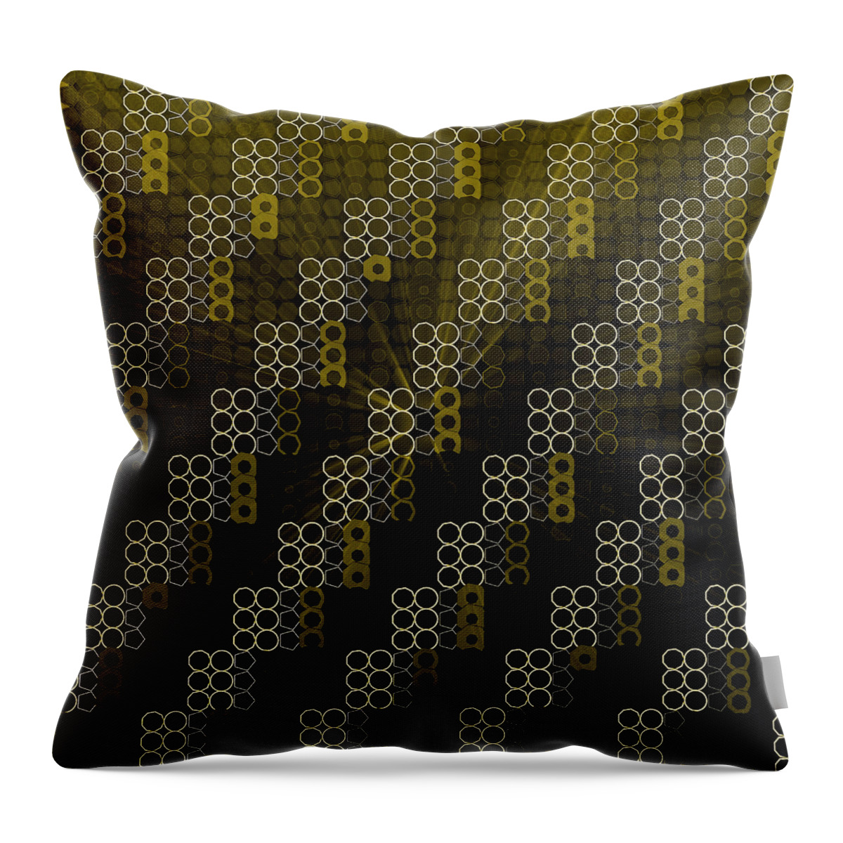 Abstract Throw Pillow featuring the digital art Pattern 40 by Marko Sabotin
