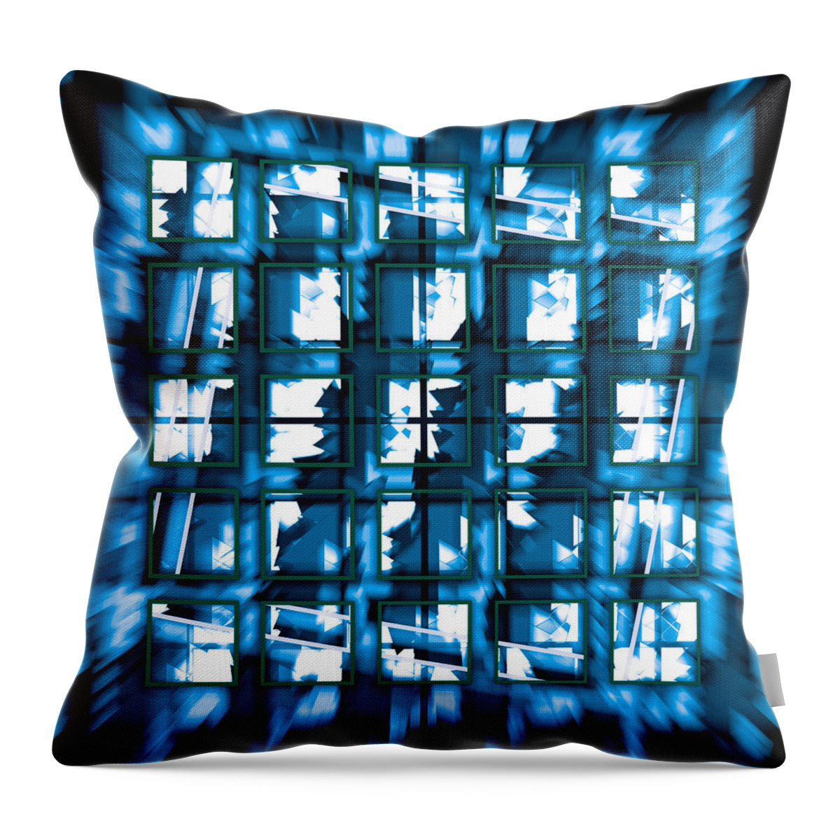 Abstract Throw Pillow featuring the digital art Pattern 53 by Marko Sabotin